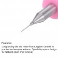 Uxcell Micro Pcb Drill Bit Set 1 8 Shank 0 25mm Solid Tungsten Carbide Cnc Engraving Print Circuit Board Bits Rotary Tool 10pcs