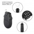 Qiilu 3-dial Combination Lock Black Keyless Easy To Reset Compact Size