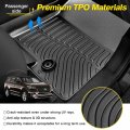 Cartist Floor Mats Compatible With Hyundai Santa Fe 2013-2018 All Weather 2 Row Carpet Protection 3d Tpe Odorless