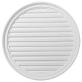 Ekena Millwork 30 W X H 2 3 8 P Round Gable Vent Louver Functional 