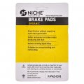Niche Brake Pad Set For Harley-davidson Street Rod Glide Road King Front 41854-08 Alloy Steel Rear Organic 2 Pack