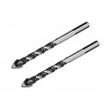 2pcs 12mm Triangle Tip Drill Bit For Drilling In Ceramic Glass Tile Concrete Brick Wood And Marble 