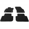 Ikon Motorsports Floor Mats For 2019-2023 Audi Q3 F3 Black Nylon Front Rear Row Carpet Liners 4pcs Full Set 2020 2021 2022