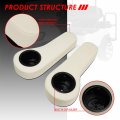 Rear Seat Armrest Cushion With Cup Holder Universal Compatible Ezgo Club Car Yamaha Golf Carts Tan