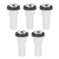 5pcs Air Conditioner Drain Hose Connectors Elbow Fitting With Rubber Rings For Mini-split Units And Window Ac Unit 15mm White 