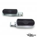 Httmt Mt216-106 Pa004x2 Chrome Skull Rubber Footpeg Compatible With Road Star Warrior 2002-2009 Front