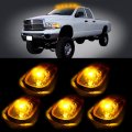 Cab Marker Light 5pcs Amber Lens Led Bulbs Top Roof Running Lights Fit For 1999-2002 Dodge Ram 2500 3500 