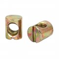 Uxcell 10pcs M8x15mm Bolt Cross Dowel Slotted Furniture Nut For Beds Chairs