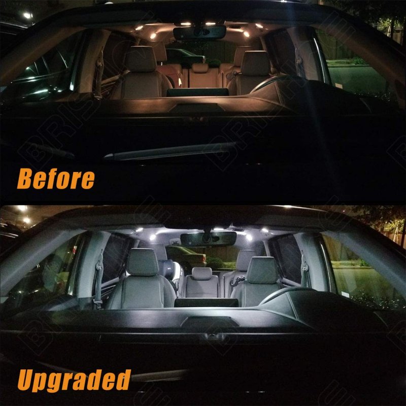 White Interior Led Lights Kit For Jeep Grand Cherokee 2011 2020 Super Bright 6000k Bulbs With License Plate And Install Tool 15