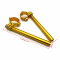 Httmt- Cnc 55mm Gold Riser Clip Ons 22mm 7 8 Handle Bar Compatible With 2014-2019 R Nine T Inverted Fork P N Gzsp-sp-011-y2