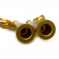 Httmt- Cnc 55mm Gold Riser Clip Ons 22mm 7 8 Handle Bar Compatible With 2014-2019 R Nine T Inverted Fork P N Gzsp-sp-011-y2