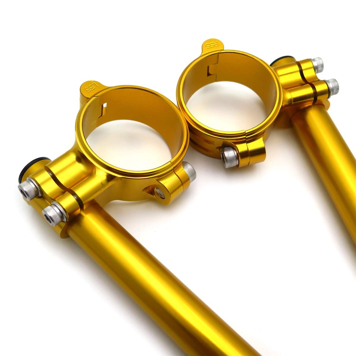 Httmt- Cnc 55mm Gold Riser Clip Ons 22mm 7 8 Handle Bar For 2014-2019 R Nine T Inverted Fork P N Gzsp-sp-011-y2