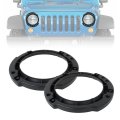 7 Headlight Mount Bracket Ring Replacement Set For 2018 Jeep Wrangler Jk Unlimited Sport S Utility 4-door 3 6l 3604cc 220cu In
