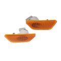 Front Side Marker Light Assembly Pair For 2016 Chevy Cruze Limited Amber Lens Replaces Gm2550198 Gm2551198 42334144 42334145 