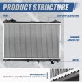 Dpi 13570 Factory Style 1-row Cooling Radiator Compatible With Lexus Rc300 Rc350 3 5l 2015-2017 Aluminum Core