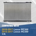 Dpi 13570 Factory Style 1-row Cooling Radiator Compatible With Lexus Rc300 Rc350 3 5l 2015-2017 Aluminum Core
