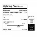 Feit A19 E26 Medium Filament Led Bulb Daylight 100 Watt Equivalence 2 Pk