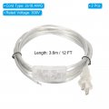 Uxcell 12ft 18 Lamp Cord With Switch 2 Pcs 300v Electronic Wire Insulated Heat Resistant Electronical Flexible Cable For Led