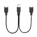 Onvian Usb Male To 2 Female Y Splitter Cable A Cord Hub For Data Charging Syncing