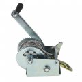 Waltyotur 800lbs Heavy Duty Hand Winch Crank Strap Gear With 8m Steel Wire Manual Operated Ratchet Atv Boat Trailer Marine