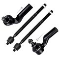 4 Piece Front Inner Outer Tie Rod End Kit Ev800024 Es800025 Es800026 For Mazda 3 2004 20 3 Sport 2009 2010 5 2006 2014 