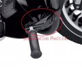 Httmt- Black 2 5 Inches Short Angled Adjustable Highway Foot Peg Mount Kit Compatible With 1 25 1-1 4 Engine Guard Kawasak