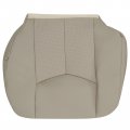 Driver Bottom And Top Lean Back Perforated Leather Seat Covers For Cadillac Escalade Esv Ext 2003 2004 2005 2006 Shale Light