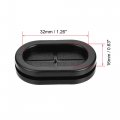 Uxcell Rubber Grommet Oval Double-sided Mount Size 35 X 20 Mm For Wire Protection 4pcs