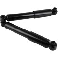 Rear Shock Absorber Pair For 2010 2011 2012 2013 Kia Soul 2 Piece Set Reference 554387 5657 Black Finish Polyurethane 