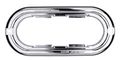 Maxxima M63253ch 6 Snap-on Oval Poly-carbonate Flange For 60 Series Chrome 