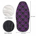 Fehuew Purple Hearts Peace Sign 2 Pcs Car Seat Covers Set Vehicle Front Protector Auto Interior Accessories Protetors Mat