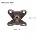 Uxcell 12pcs Removable Corner Brace Metal Butterfly L Brackets Right Angle Support With Screws For Shelves Cabinets Wood