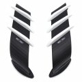 Httmt- White Universal Motorcycle Front Fairing Winglets Side Spoilers Dynamic Wing Sticker P N Gzsp-sp028