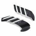 Httmt- White Universal Motorcycle Front Fairing Winglets Side Spoilers Dynamic Wing Sticker P N Gzsp-sp028