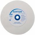 Norton Premium White Bench And Pedestal Abrasive Wheel Type 01 Straight Aluminum Oxide Arbor 6 Diameter X 3 4 Thickness Grit 