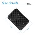 Auceli Fluffy Car Armrest Cover Bling Diamond Auto Center Console Pad Soft Seat Box Protector Plush Cushion For Arm Rest