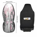 Alaza Car Seat Covers Full Set Paris Eiffel Tower Couple Pink Floral Vehicle Cushion Cover Fit For Most Sedan Truck And Suv