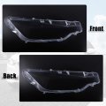 X Autohaux 1 Pair Car Front Headlight Headlamp Lense Clear Lens Cover Cap Pc Shell For Bmw F30 F31 F35 2012-2015 63117339389