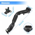 Uxcell 1 Set Car Air Intake Hose Tube With Pressure Sensor For Bmw M2 X4 2016-2018 No 13717604033 136275990422 Plastic