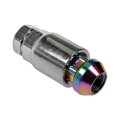 Acorn Nut Lock Set For Gmc Safari 1990 To 2002 Steel Neo Chrome Finish External Design Fine Thread Bulge Seat 20 Piece With Key 