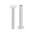 50pcs Semi Tubular Rivets 2 5mm X 16mm Aluminum Round Flat Head Semi-tubular Metal Stud Rivet For Industry Household Repairing 