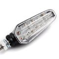2x 8mm Motorcycle Accessories Black Racing 18 Led Turn Signal Light Indicator Lens Blinker Universal For Suzuki Honda Kawasaki