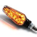 2x 8mm Motorcycle Accessories Black Racing 18 Led Turn Signal Light Indicator Lens Blinker Universal For Suzuki Honda Kawasaki