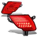 Auto Dynasty For Mazda Cx5 Pair Of Rear Bumper Led Reflector Tail Brake Fog Lights Red Housing 