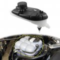 X Autohaux Coolant Radiator Reservoir Tank 2465000049 Overflow Expansion Bottle With Cap And Sensor For 2013-2018 Mercedes-benz