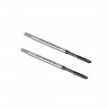 Uxcell M2 5 X 0 45 Spiral Point Threading Tap H2 Tolerance High Speed Steel Ticn Coated Round Shank With Square End Din371 376