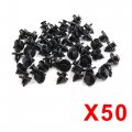 Uxcell 50 Pcs Retainer Clips Car Plastic Rivets With 1 Fastener Remover For Nissan Altima
