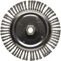 Weiler 09200 Dualife 5 8 -11 Arbor 0 020 Wire Size 6-7 8 Diameter 3 16 Face Width 302 Stainless Steel Bristles Very Narrow 