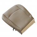 Secosautoparts Passenger Bottom Replacement Perforated Leather Seat Cover Tan Compatible With Dodge Ram 2500 3500 4500 5500