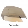 Secosautoparts Passenger Bottom Replacement Perforated Leather Seat Cover Tan Compatible With Dodge Ram 2500 3500 4500 5500
